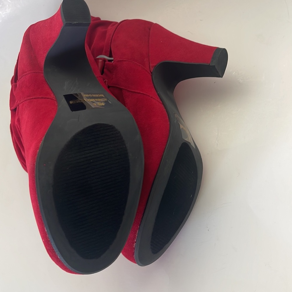 Quipid red ankle boots. - Picture 14 of 14